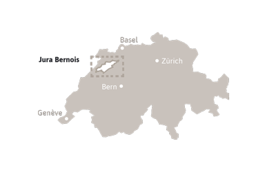 Map Jura Bernois